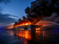 Spectaculaire incendie d'une entreprise en Seine-et-Marne : 200 pompiers mobilisés pour maîtriser le feu