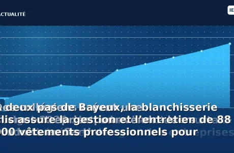 À deux pas de Bayeux, la blanchisserie Elis assure la gestion et l’entretien de 88 000 vêtements professionnels pour…
