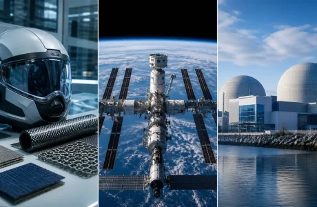 À la Une : Innovations européennes, équipements de protection, station spatiale internationale et réacteurs EPR en focus