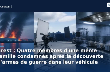 Brest : Quatre membres d'une même famille condamnés après la découverte d'armes de guerre dans leur véhicule