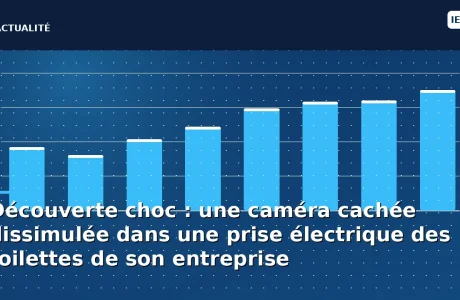 Découverte choc : une caméra cachée dissimulée dans une prise électrique des toilettes de son entreprise