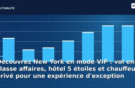 Découvrez New York en mode VIP : vol en classe affaires, hôtel 5 étoiles et chauffeur privé pour une expérience…