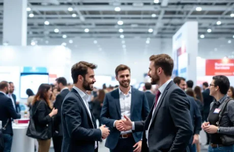 découvrez l'ambiance dynamique et intense du salon des entreprises, où l'économie française vibre au rythme des innovations et des opportunités.