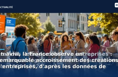En avril, la France observe un remarquable accroissement des créations d'entreprises, d'après les données de l'Insee.