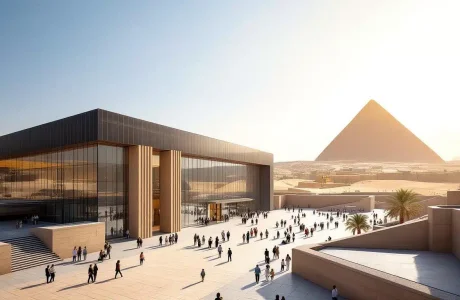 participez à l'inauguration exceptionnelle du grand muséum égyptien au caire, un chef-d'œuvre architectural réalisé par la société belge besix, qui met en valeur l'héritage millénaire de l'égypte.