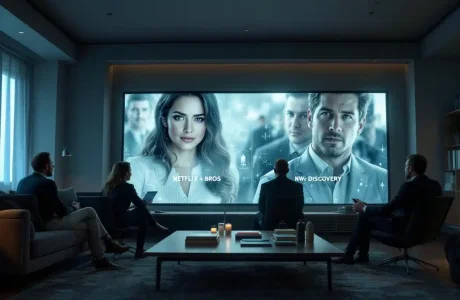 netflix réalise une acquisition historique en rachetant warner bros discovery pour 83 milliards de dollars, renforçant ainsi sa position dominante dans l'industrie du divertissement.