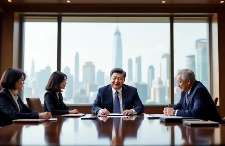 xi jinping, le président chinois, rencontre les dirigeants des grandes entreprises du pays pour discuter de l'avenir économique et des stratégies de développement, renforçant ainsi les liens entre le gouvernement et le secteur privé.