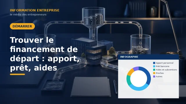 Trouver le financement de départ : apport, prêt, aides