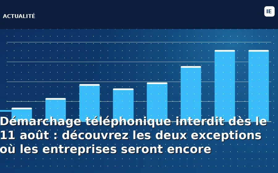 Démarchage téléphonique interdit dès le 11 août : découvrez les deux exceptions où les entreprises seront encore…