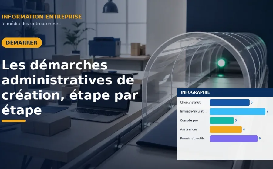 Les démarches administratives de création, étape par étape