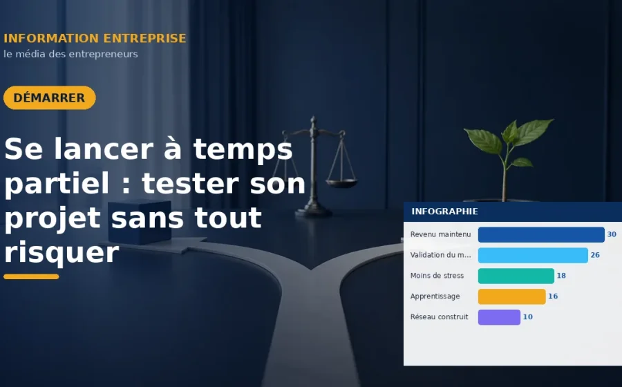 Se lancer à temps partiel : tester son projet sans tout risquer
