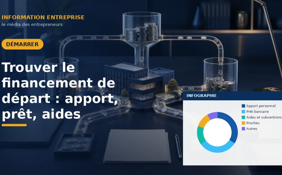 Trouver le financement de départ : apport, prêt, aides