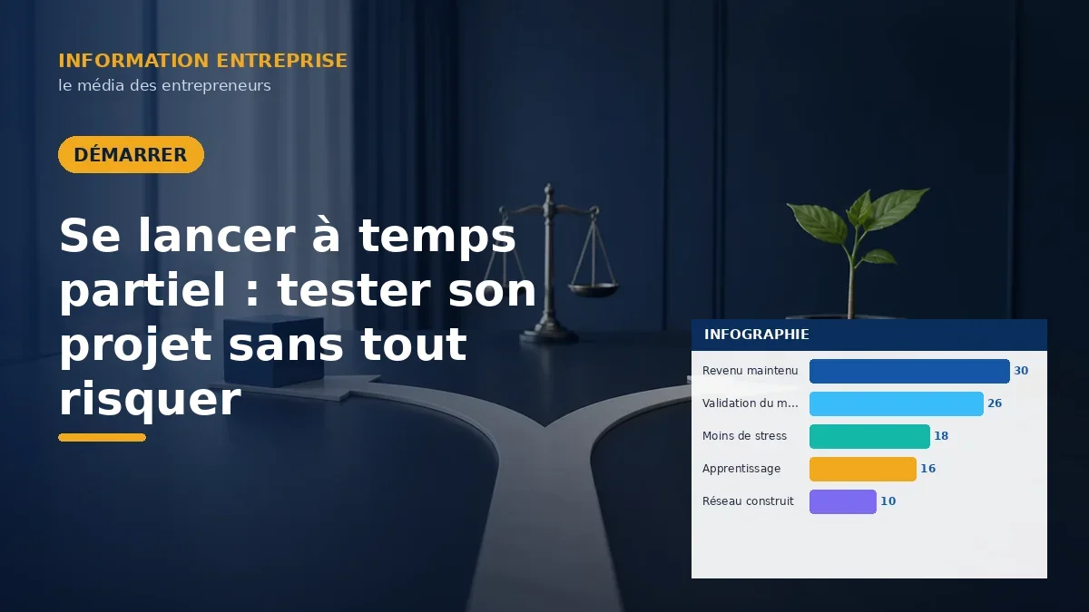Se lancer à temps partiel : tester son projet sans tout risquer