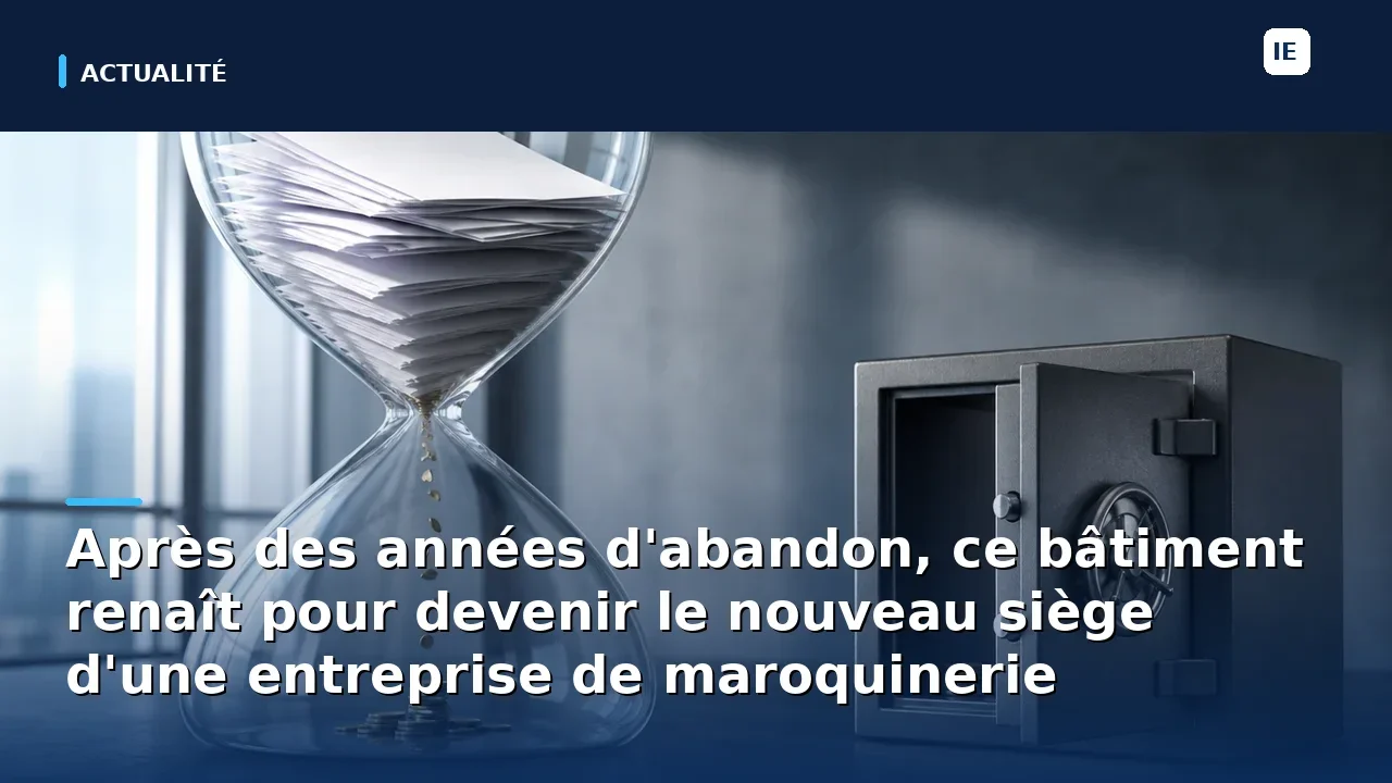 Après des années d'abandon, ce bâtiment renaît pour devenir le nouveau siège d'une entreprise de maroquinerie