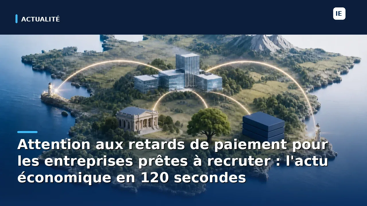 découvrez en 120 secondes l'impact des retards de paiement sur les entreprises prêtes à recruter et suivez l'actualité économique essentielle pour anticiper ces défis.
