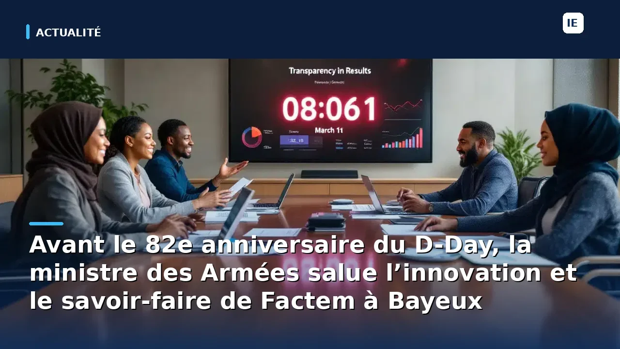 Avant le 82e anniversaire du D-Day, la ministre des Armées salue l’innovation et le savoir-faire de Factem à Bayeux