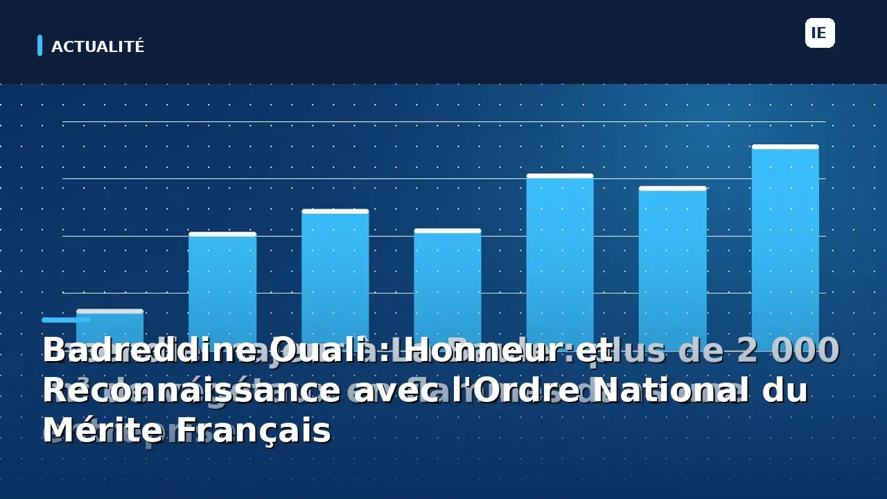 découvrez badreddine ouali, honoré de l'ordre national du mérite français pour son engagement, son excellence et sa contribution remarquable à la société.