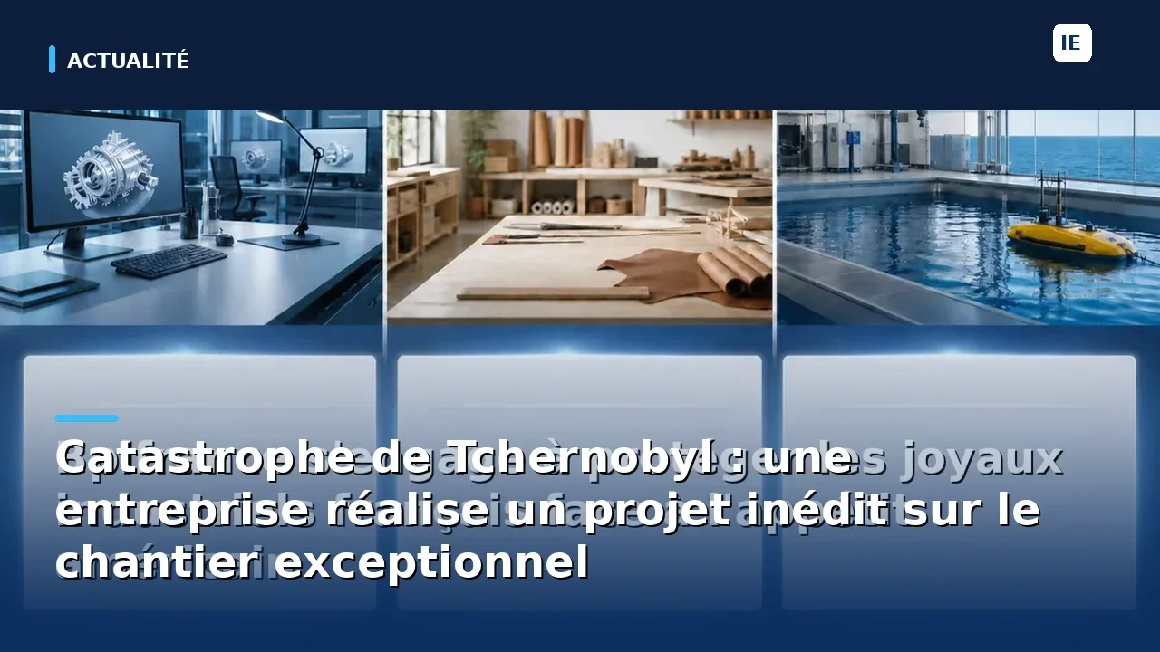 Catastrophe de Tchernobyl : une entreprise réalise un projet inédit sur le chantier exceptionnel