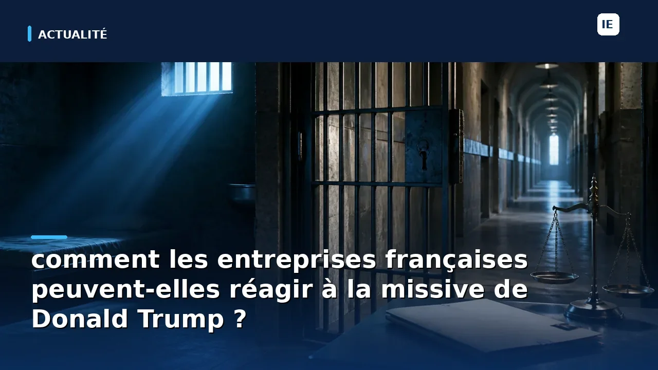 découvrez comment les entreprises françaises peuvent réagir efficacement à la missive de donald trump, en analysant les implications économiques et stratégiques. explorez des conseils pratiques et des perspectives d'experts pour naviguer dans ce contexte diplomatique complexe.