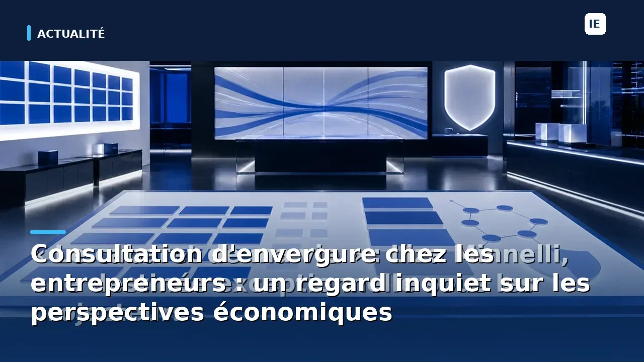 découvrez les préoccupations des entrepreneurs lors de notre consultation d'envergure, explorant les perspectives économiques incertaines qui pèsent sur leur avenir. analysez les enjeux et les opportunités dans un environnement en constante évolution.