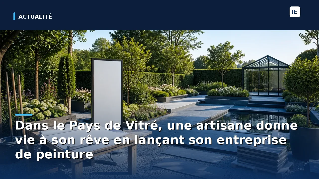 Dans le Pays de Vitré, une artisane donne vie à son rêve en lançant son entreprise de peinture