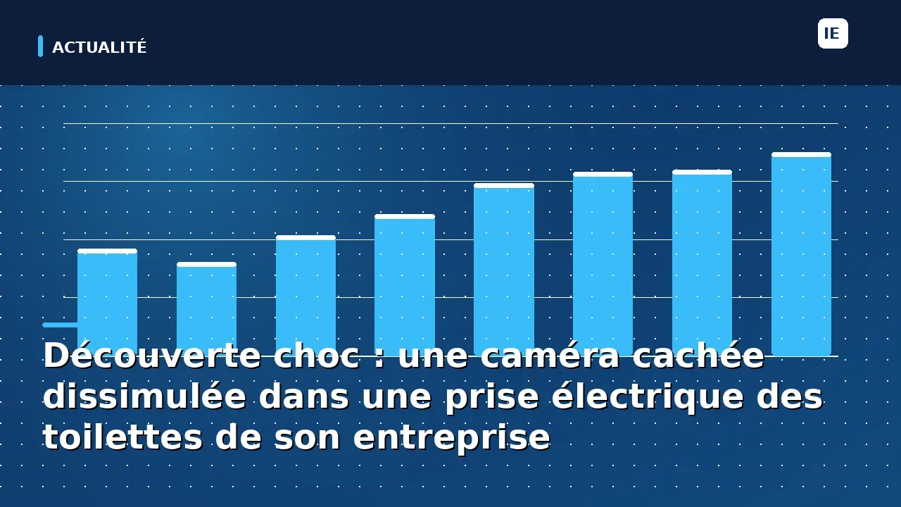 Découverte choc : une caméra cachée dissimulée dans une prise électrique des toilettes de son entreprise