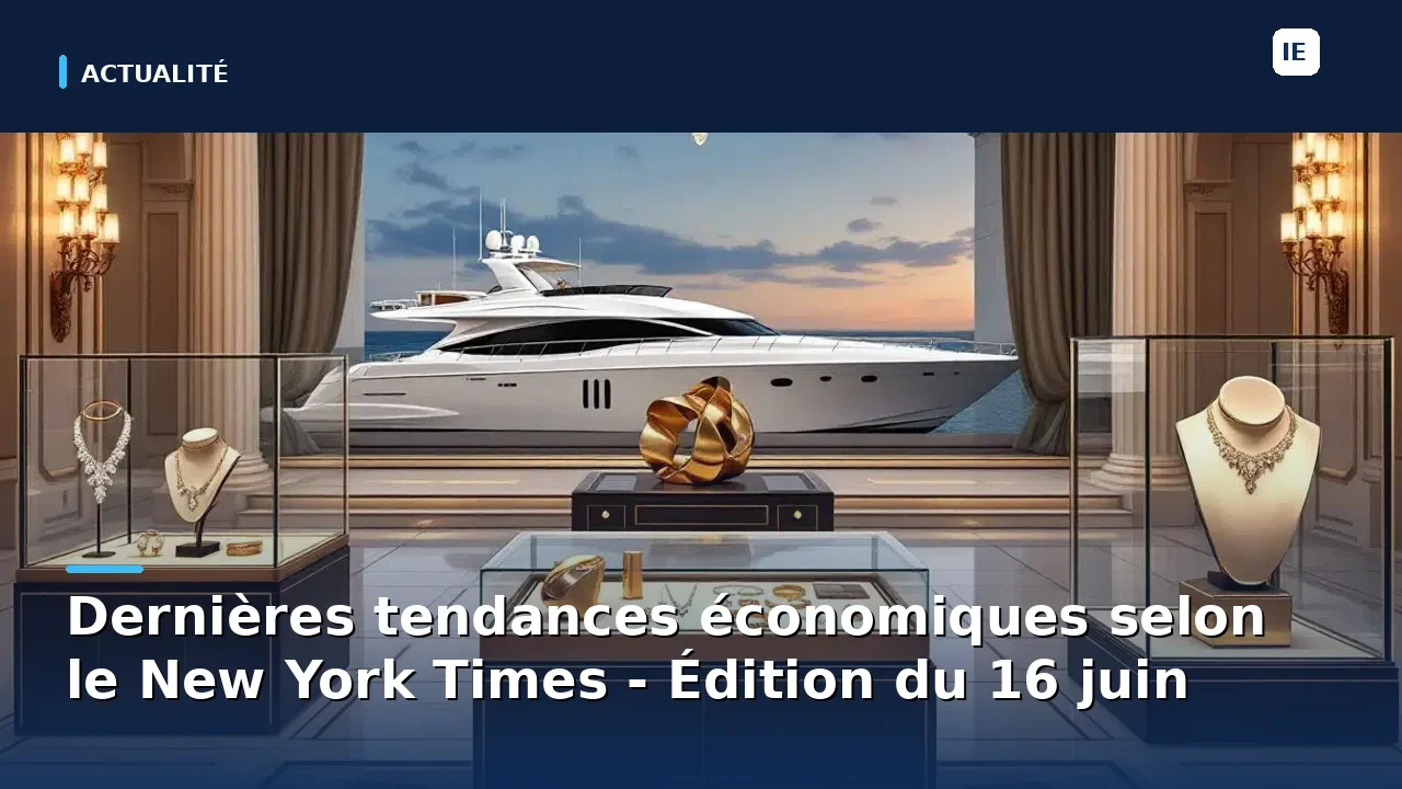 Dernières tendances économiques selon le New York Times - Édition du 16 juin