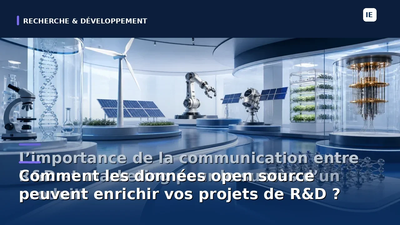 découvrez comment les données open source peuvent transformer vos projets de recherche et développement en fournissant des informations précieuses, en favorisant l'innovation et en accélérant vos processus créatifs. explorez les meilleures pratiques et les outils disponibles pour tirer le meilleur parti de ces ressources.