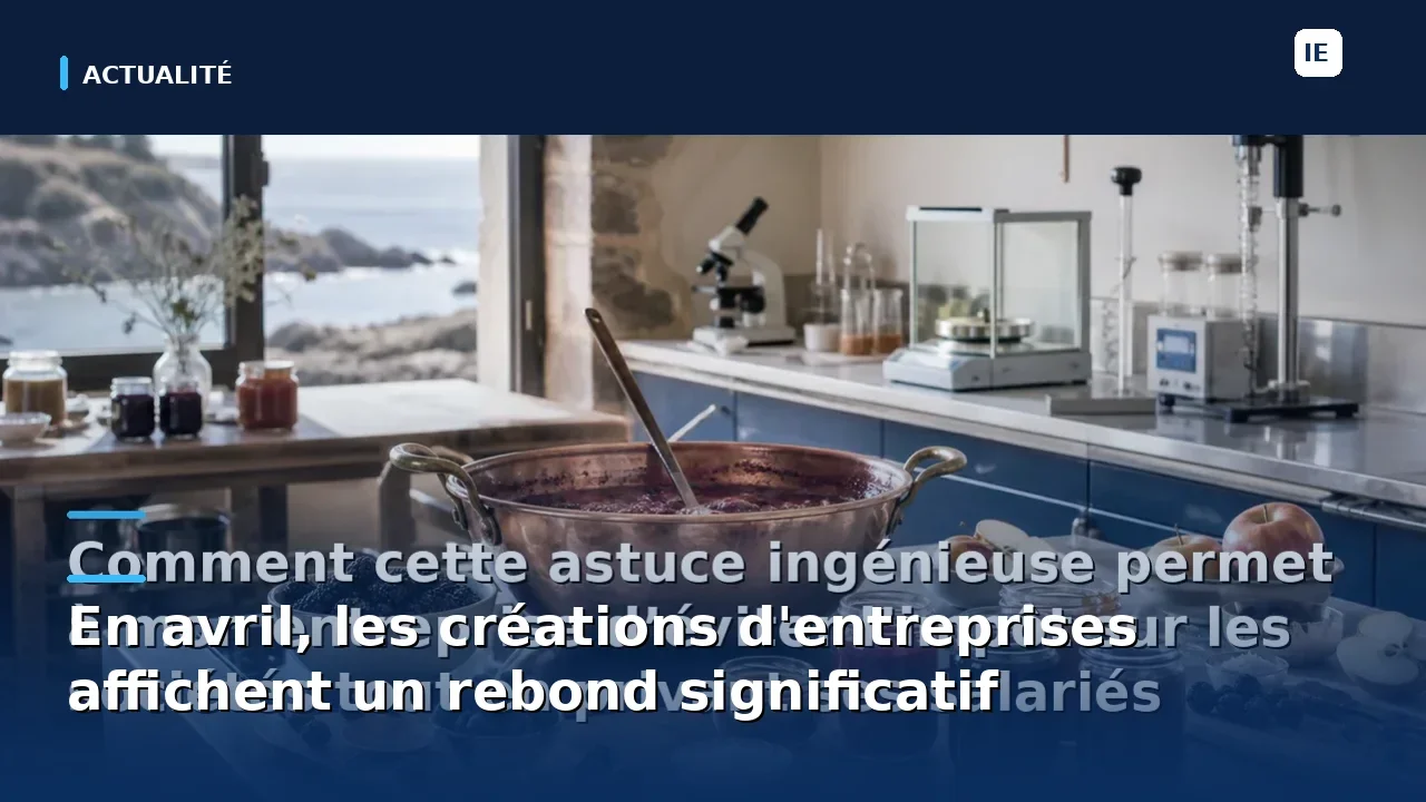 En avril, les créations d'entreprises affichent un rebond significatif