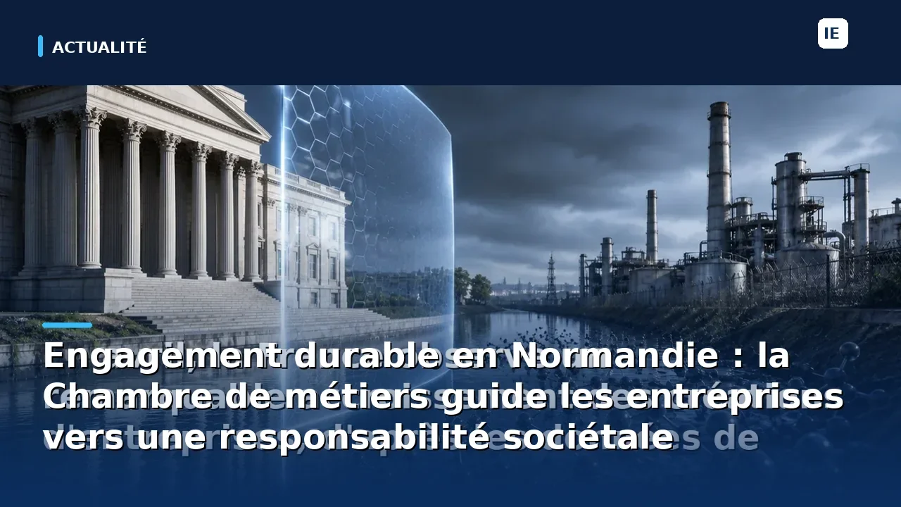 Engagement durable en Normandie : la Chambre de métiers guide les entreprises vers une responsabilité sociétale…