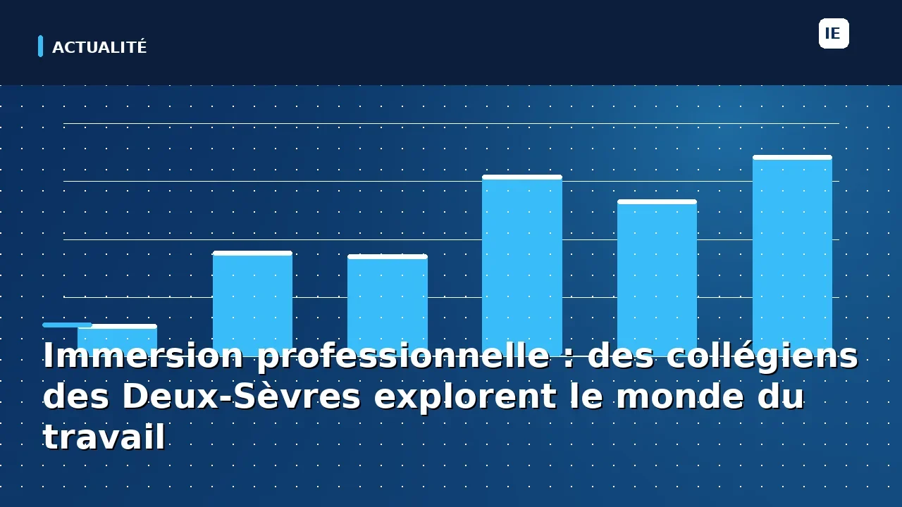 Immersion professionnelle : des collégiens des Deux-Sèvres explorent le monde du travail