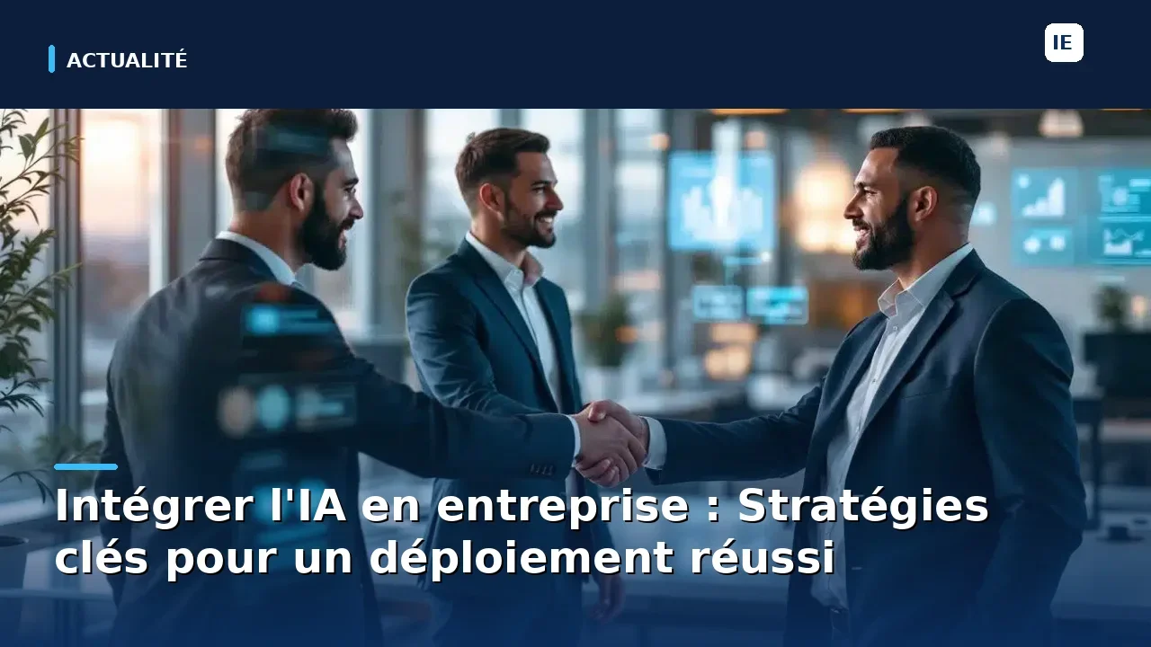 découvrez comment intégrer efficacement l'intelligence artificielle dans votre entreprise grâce à des stratégies éprouvées et des conseils pour assurer un déploiement réussi et durable de l'ia.