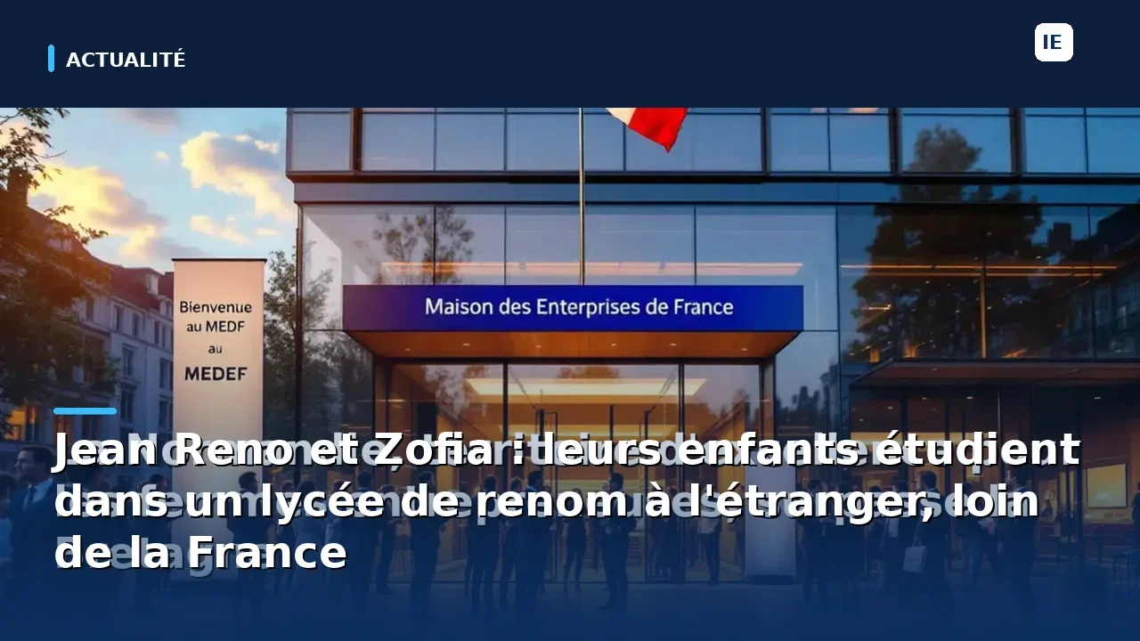 Jean Reno et Zofia : leurs enfants étudient dans un lycée de renom à l'étranger, loin de la France