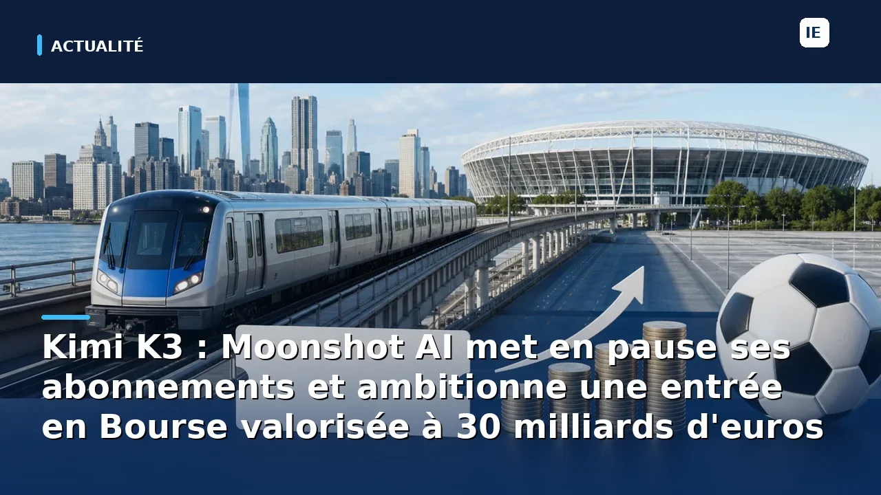 Kimi K3 : Moonshot AI met en pause ses abonnements et ambitionne une entrée en Bourse valorisée à 30 milliards d'euros