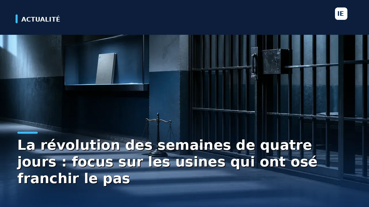 La révolution des semaines de quatre jours : focus sur les usines qui ont osé franchir le pas
