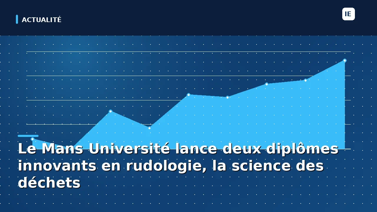 Le Mans Université lance deux diplômes innovants en rudologie, la science des déchets