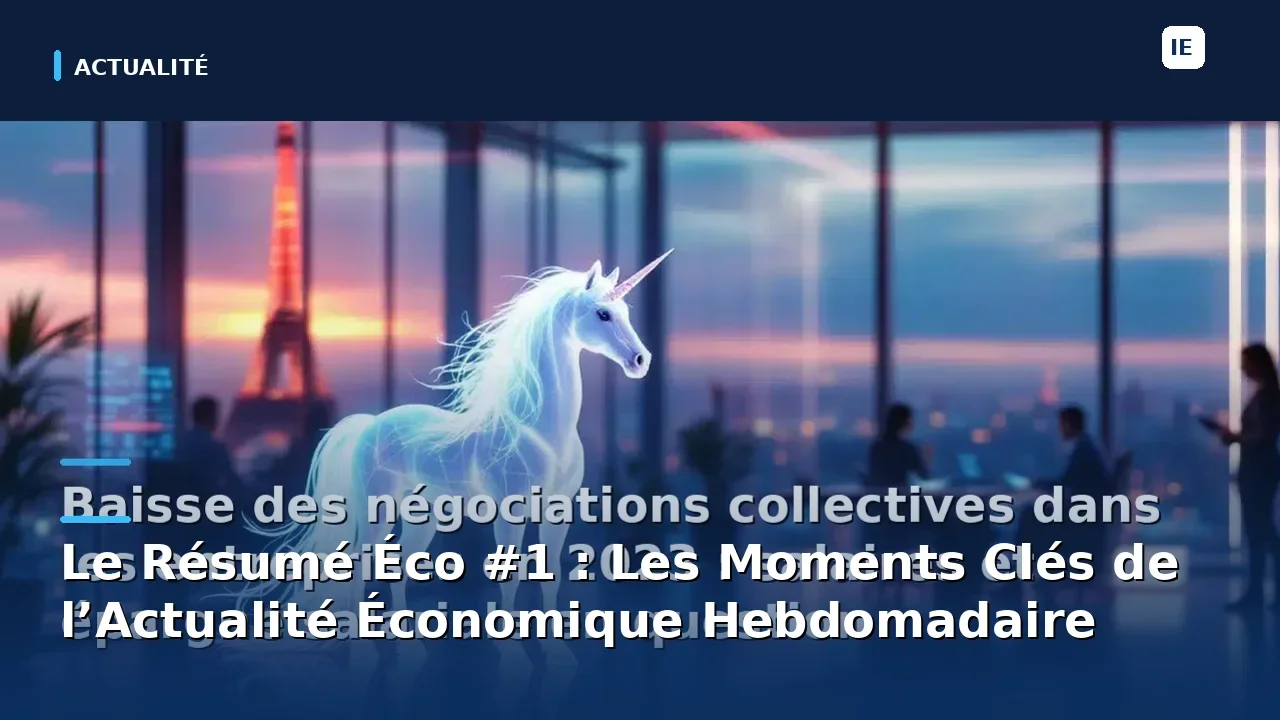 Le Résumé Éco #1 : Les Moments Clés de l’Actualité Économique Hebdomadaire
