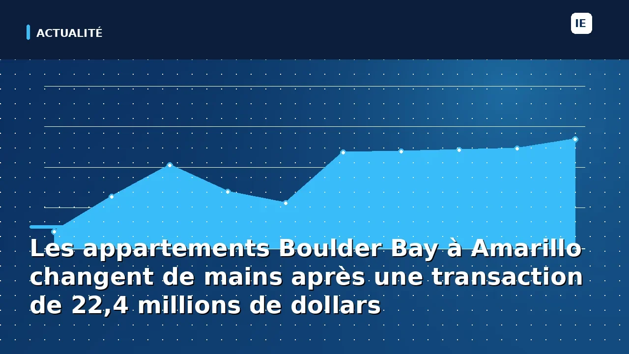 découvrez comment les appartements boulder bay à amarillo ont récemment été acquis suite à une vente impressionnante de 22,4 millions de dollars. tous les détails sur cette transaction immobilière majeure.