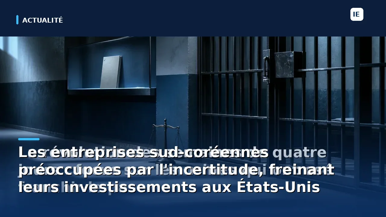 découvrez comment l'incertitude économique freine les investissements des entreprises sud-coréennes aux états-unis, impactant leurs décisions stratégiques et la croissance internationale.