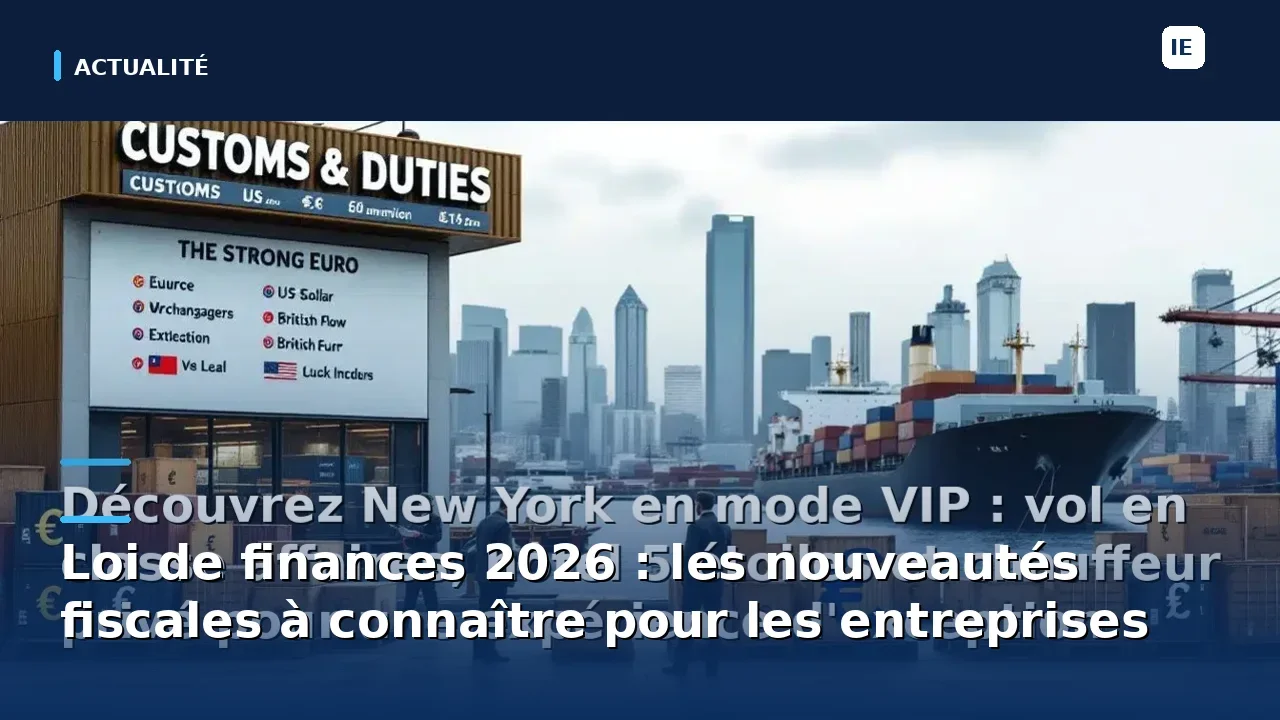 Loi de finances 2026 : les nouveautés fiscales à connaître pour les entreprises