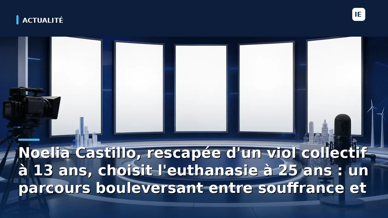 Noelia Castillo, rescapée d'un viol collectif à 13 ans, choisit l'euthanasie à 25 ans : un parcours bouleversant…