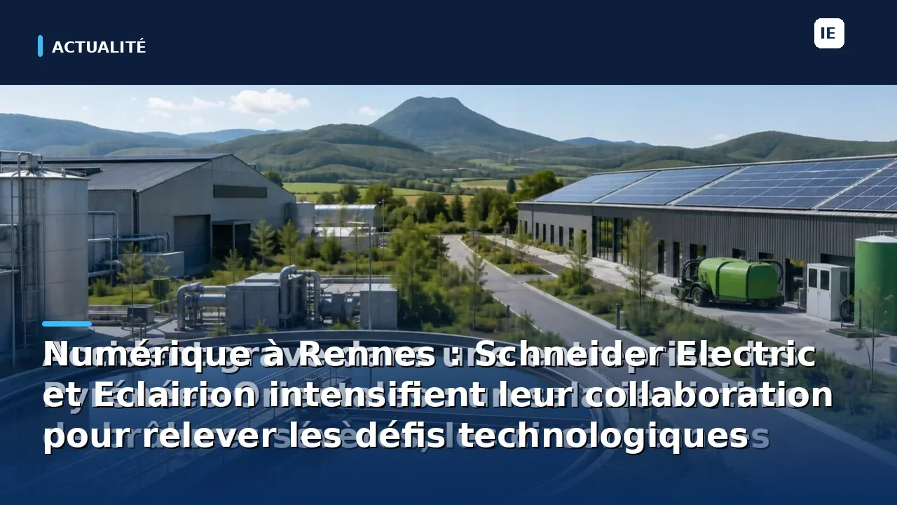 Numérique à Rennes : Schneider Electric et Eclairion intensifient leur collaboration pour relever les défis…