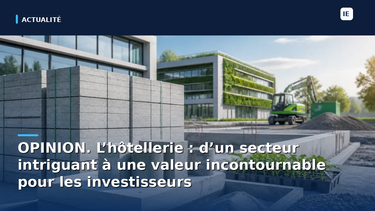 OPINION. L’hôtellerie : d’un secteur intriguant à une valeur incontournable pour les investisseurs