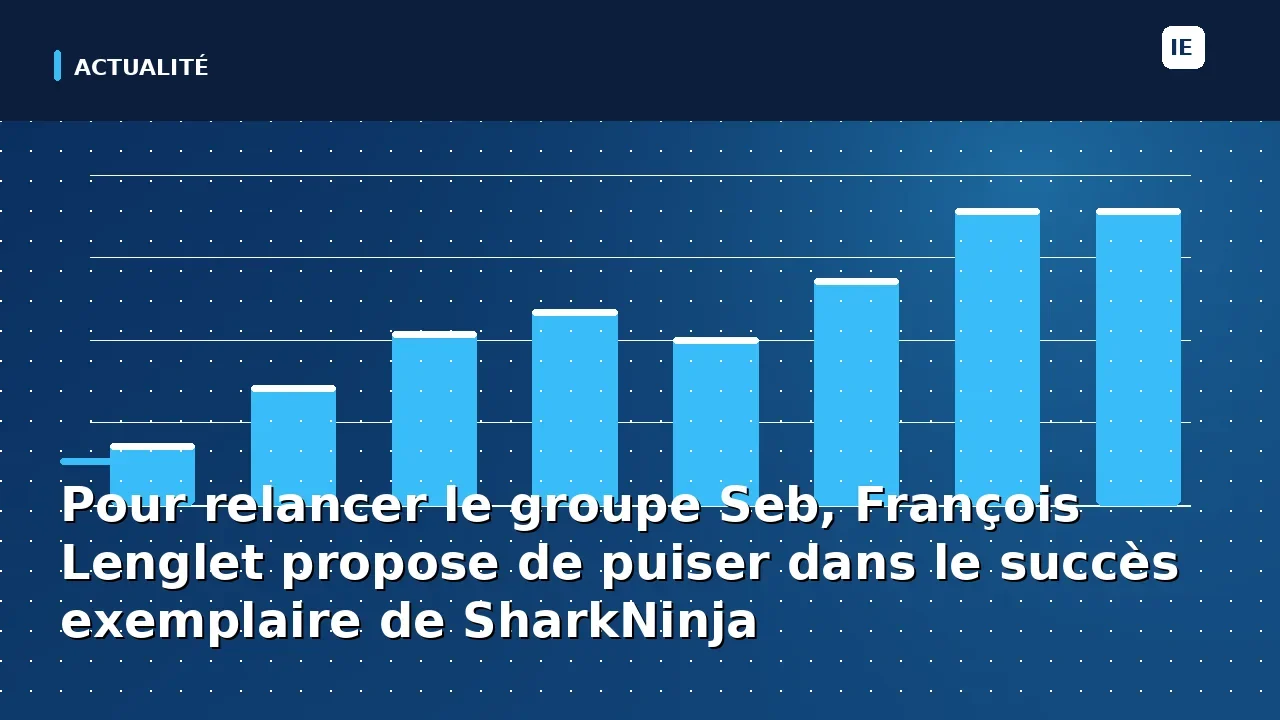 Pour relancer le groupe Seb, François Lenglet propose de puiser dans le succès exemplaire de SharkNinja