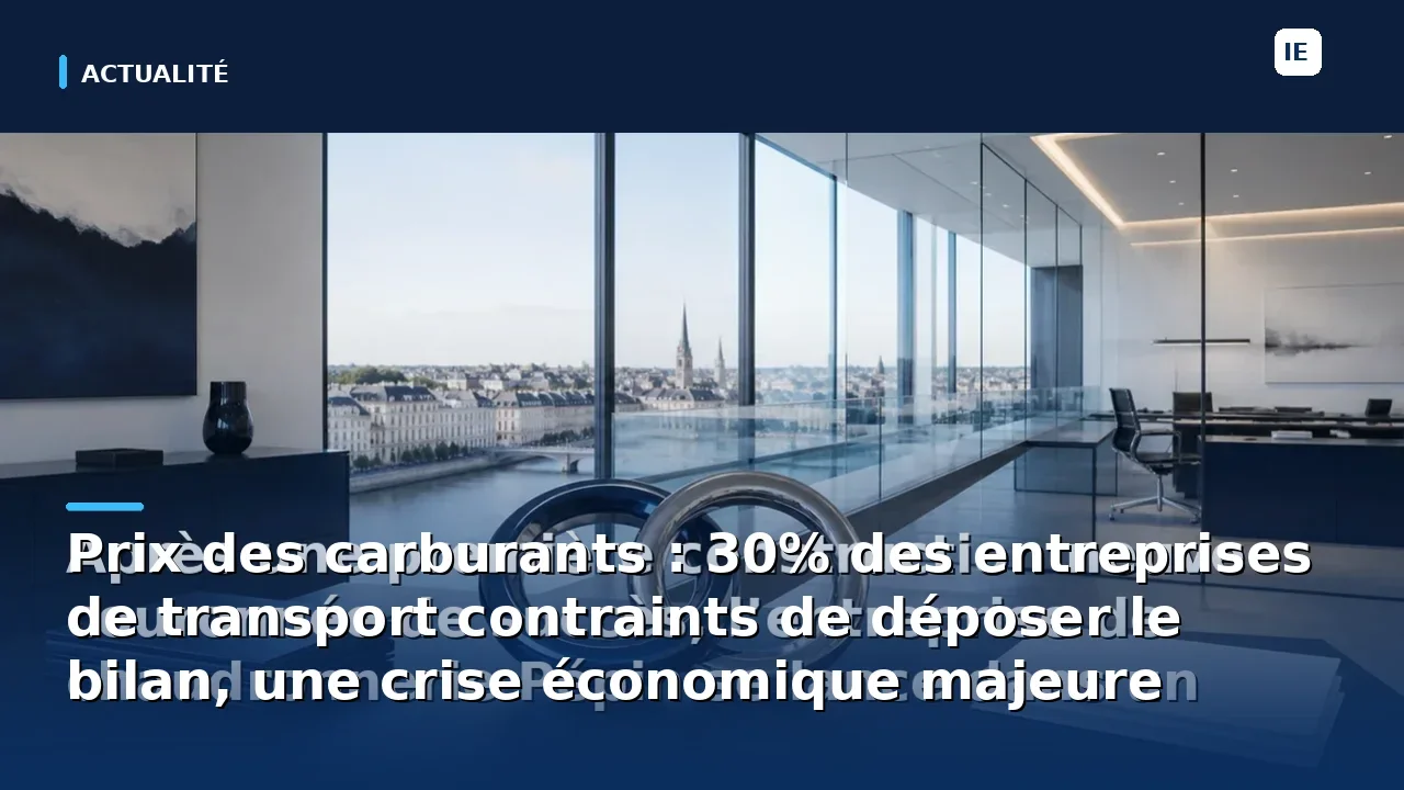 Prix des carburants : 30% des entreprises de transport contraints de déposer le bilan, une crise économique majeure