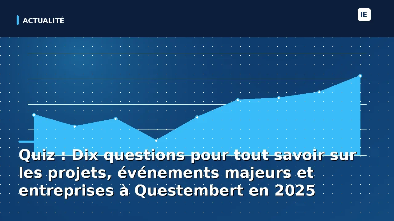 testez vos connaissances sur questembert en 2025 avec notre quiz de dix questions couvrant les projets, événements majeurs et entreprises phares de la ville.