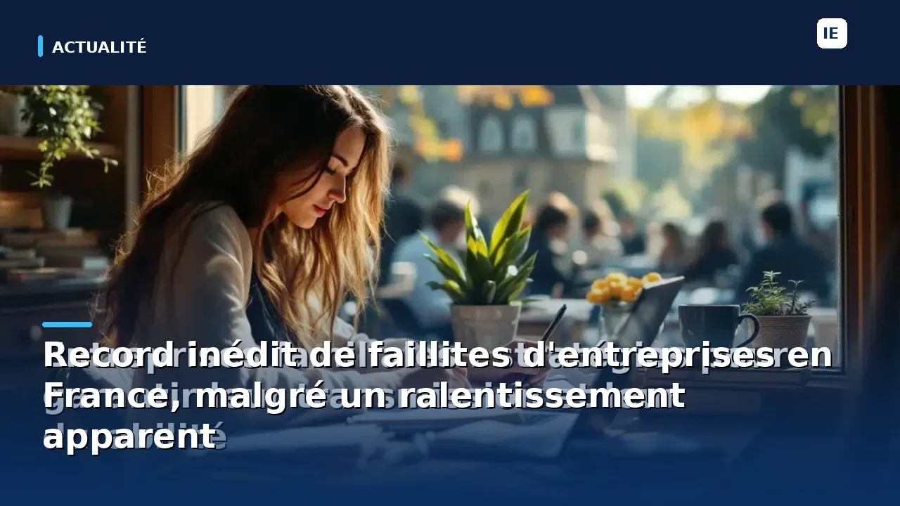 Record inédit de faillites d'entreprises en France, malgré un ralentissement apparent