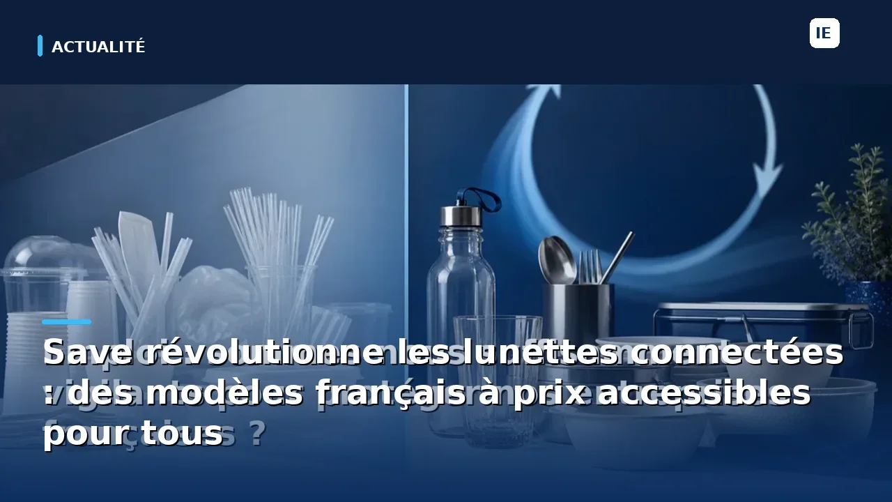 Save révolutionne les lunettes connectées : des modèles français à prix accessibles pour tous