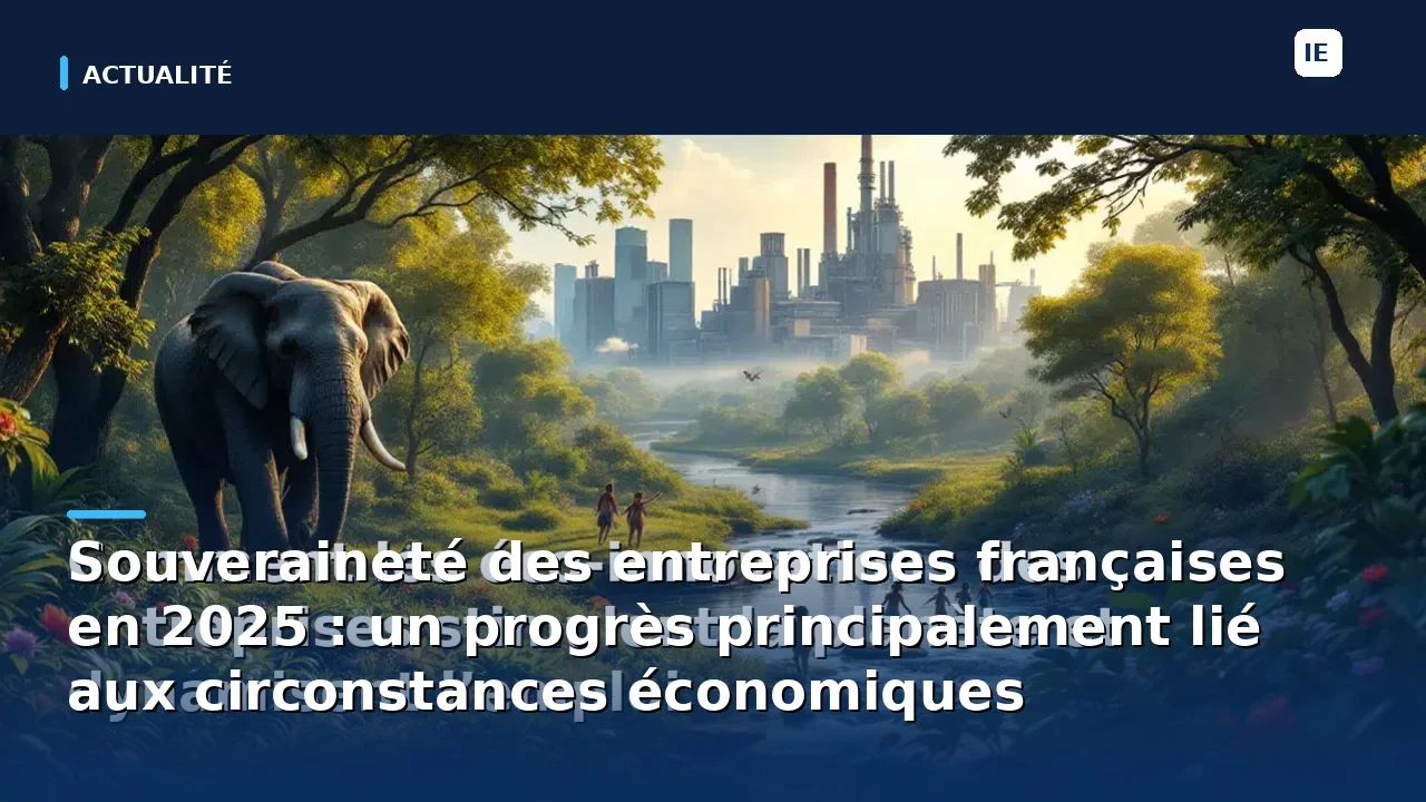 Souveraineté des entreprises françaises en 2025 : un progrès principalement lié aux circonstances économiques