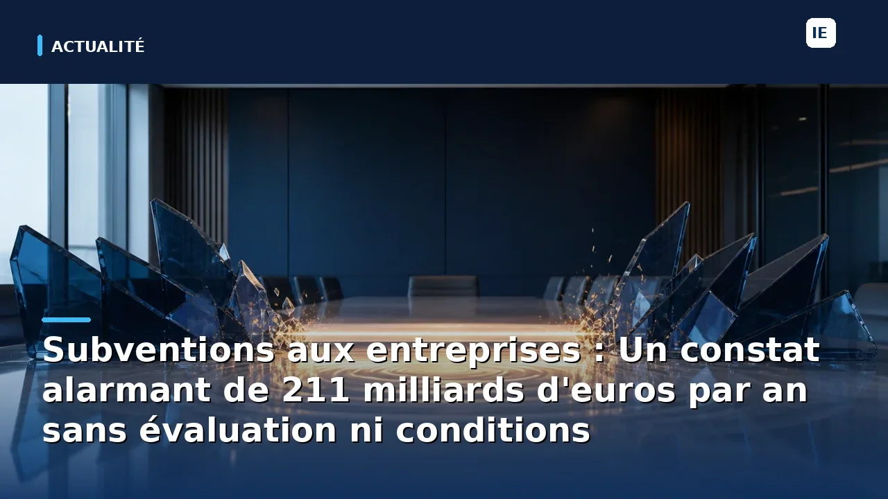 découvrez comment les subventions aux entreprises en france atteignent 211 milliards d'euros par an, souvent attribuées sans évaluation ni conditions strictes. un état des lieux alarmant et des enjeux majeurs pour l'efficacité des politiques publiques.